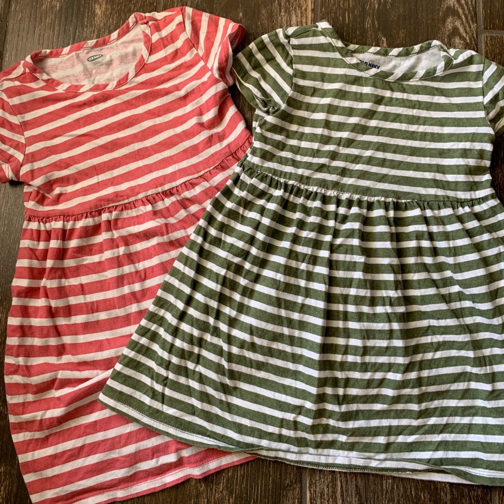 Girls striped cotton dresses